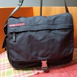 Authentic Prada Nylon Mens Messenger Bag